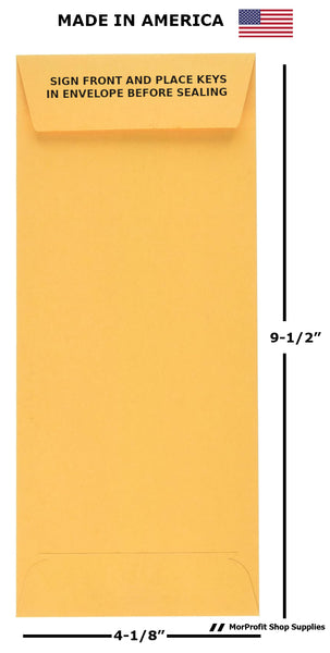 Night Drop Key Envelopes for Auto Repair Shops